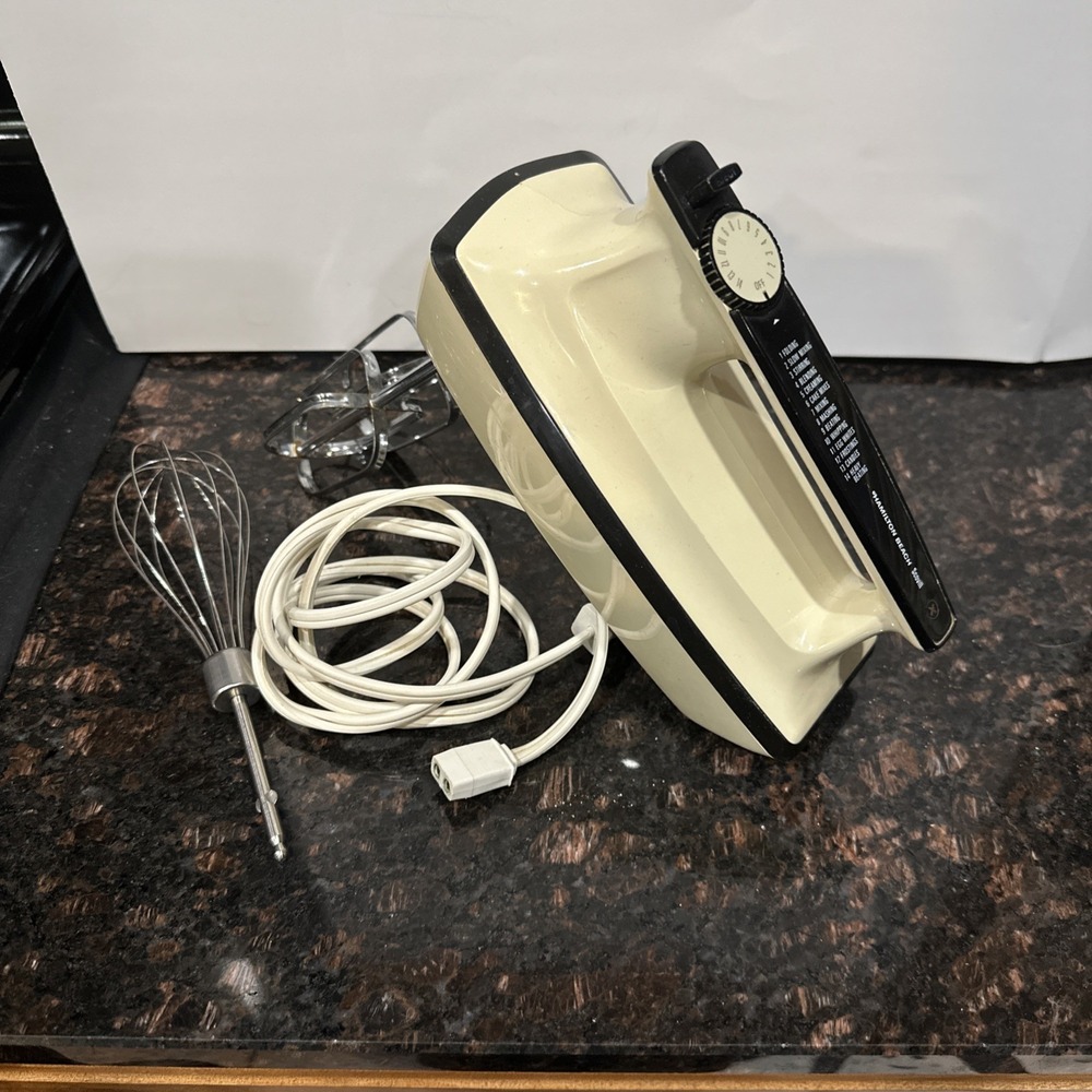Vintage 1970s Hamilton Beach Scovill Electric Hand Mixer - Works!